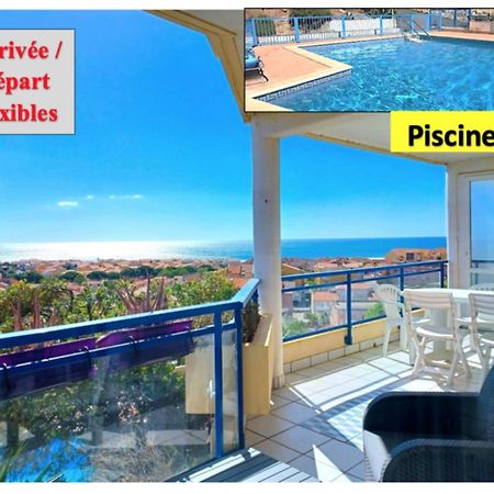 Plain-Pied, Terrasse, Piscine, Pleine Vue Mer, Plage A 6' A Pied, Parking, Wifi Fleury (Aude) Exterior foto
