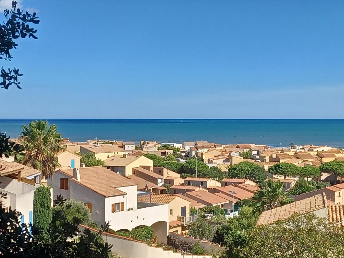 Plain-Pied, Terrasse, Piscine, Pleine Vue Mer, Plage A 6' A Pied, Parking, Wifi Fleury (Aude) Exterior foto